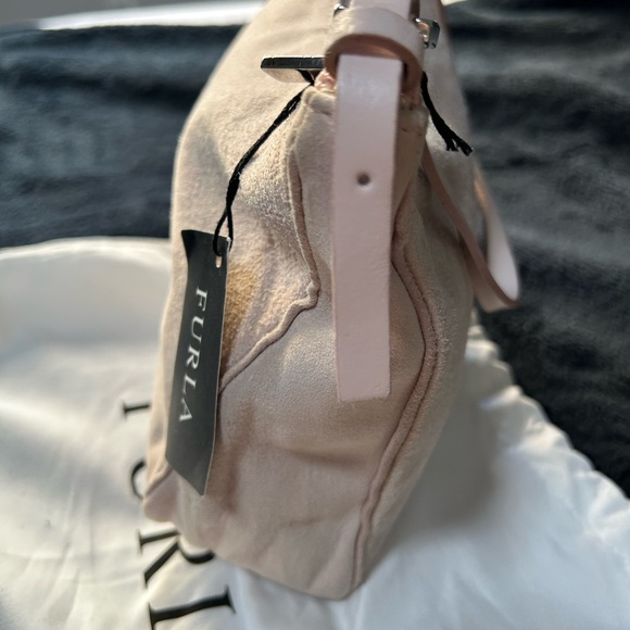 New Authentic Furla Pink Suede Purse - Picture 15 of 15